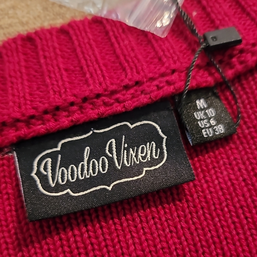 Voodoo Vixen Heart Knit Cardigan - Picture 9 of 16